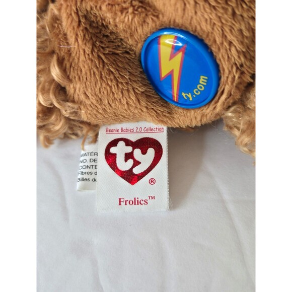 TY Beanie Baby 2.0 - FROLICS the Dog 5.5" NEW with Tags - Picture 6 of 10